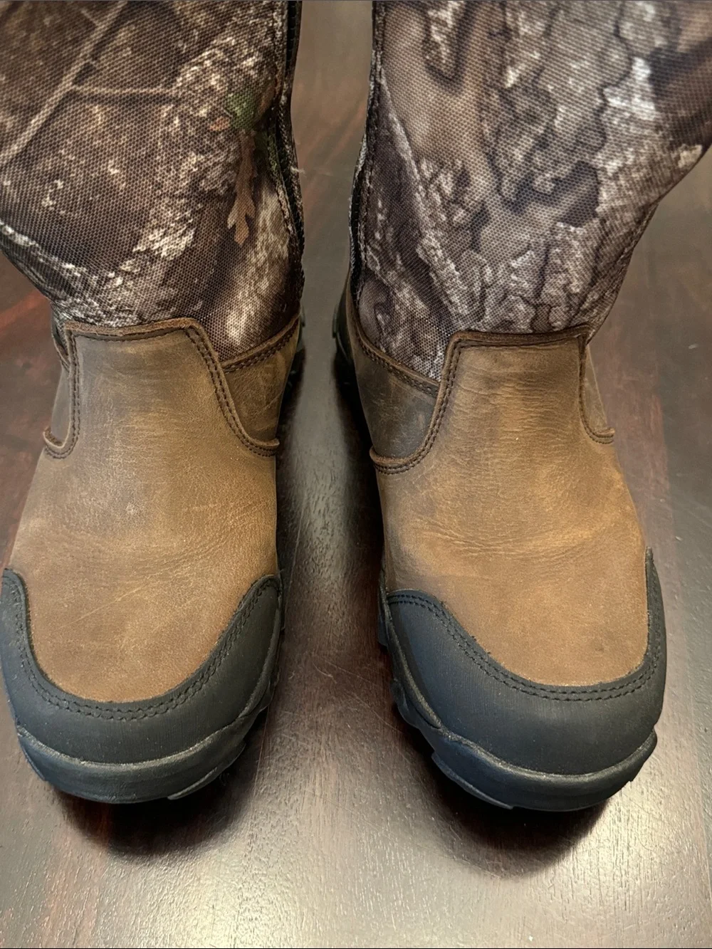 Magellan Snake Shield Camo Waterproof Zip up Hunting Boots Size Youth 6D